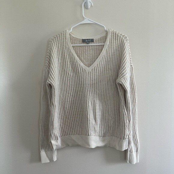 Marled Sweaters - Marled V-Neck Sweater